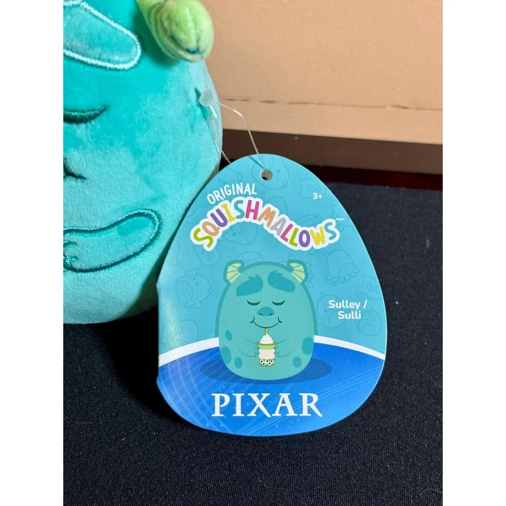 NWT Squishmallows Disney Pixar Monsters Inc Sulley with Boba Tea Plush 5 inch